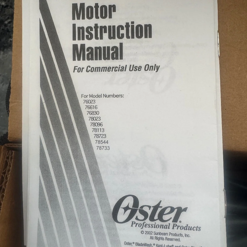 Oster Professional Pivot 78544 Fast Feed Adjustable Case & Guides & DVD Manual